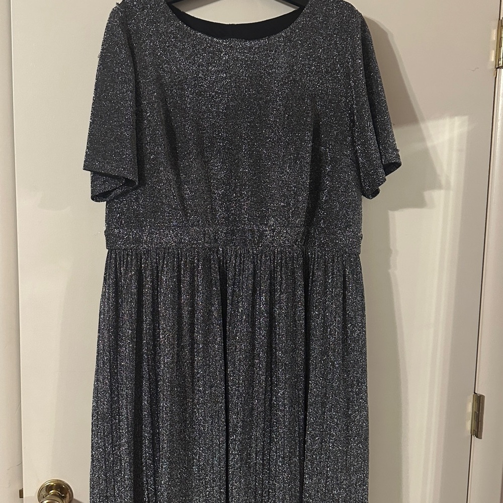 Lane Bryant Black Glitter Dress